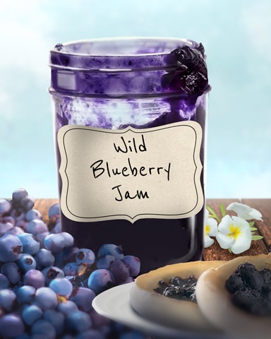 Poppit! Bingo Wild Blueberry Jams and Preserves Badge