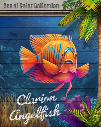 Clarion Angelfish Sea of Color Badge - Rainy Day Spider Solitaire HD