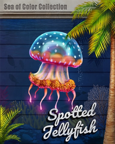 Spotted Jellyfish Sea of Color Badge - First Class Solitaire HD