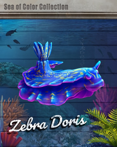 Zebra Doris Sea of Color Badge - Spades HD