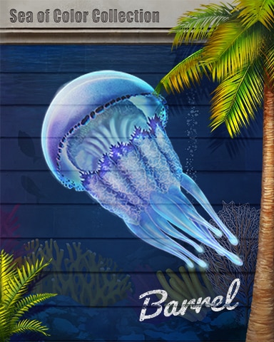 Barrel Jellyfish Sea of Color Badge - Tri-Peaks Solitaire HD