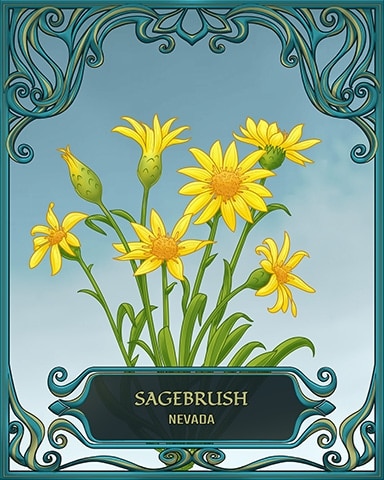 Mahjong Safari HD Nevada State Flowers Badge