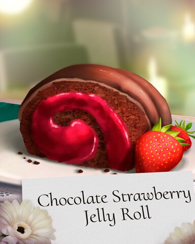 Strawberry Roll Sweets for My Sweet Badge - Rainy Day Spider Solitaire HD