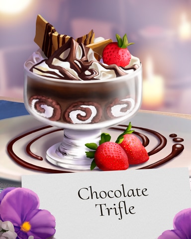 Chocolate Trifle Sweets for My Sweet Badge - Mahjong Garden HD