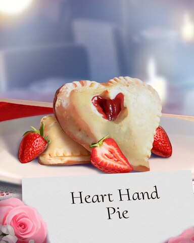 Heart Hand Pie Sweets for My Sweet Badge - World Class Solitaire HD