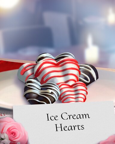 Ice Cream Hearts Sweets for My Sweet Badge - Word Whomp HD