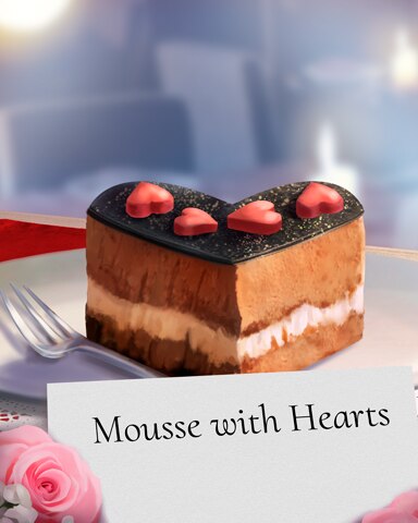 Mousse Hearts Sweets for My Sweet Badge - Pogo Slots