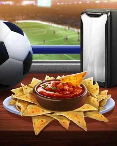 Canasta HD Chips and Salsa Tailgating Foods Badge