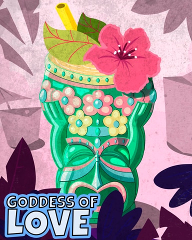 Ceramic Love Goddess Badge - Spades HD