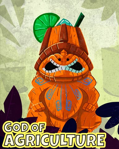 Wooden God of Agriculture Badge - First Class Solitaire HD