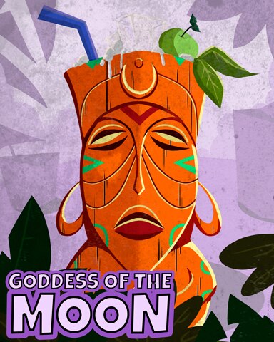Wooden Moon Goddess Badge - Canasta HD