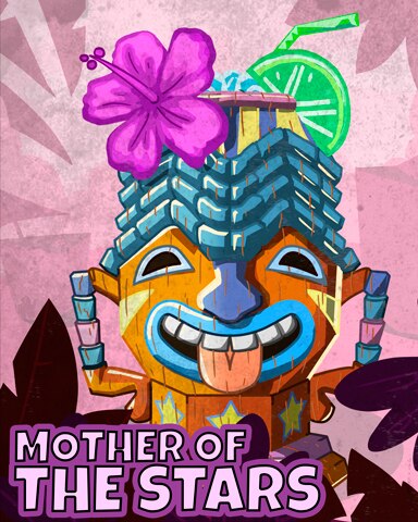 Wooden Mother of the Stars Badge - World Class Solitaire HD
