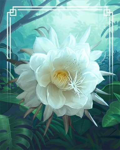 Kadupul Flower Tropical Flowers Badge - Mahjong Safari HD