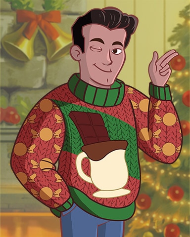 Break Time Roberto Ugly Sweaters Badge - Word Whomp HD