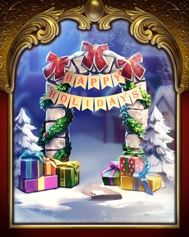 Mahjong Garden HD Christmas Portal Victorian Village Badge