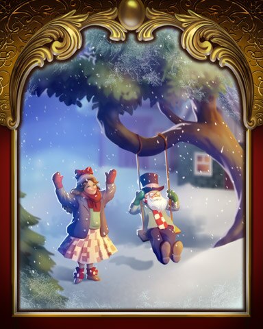 World Class Solitaire HD Tree Swing Victorian Village Badge