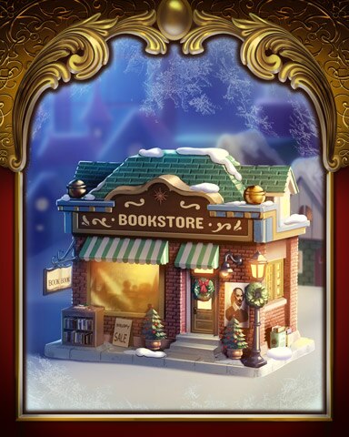 Snowbird Solitaire Book Store Victorian Village Badge