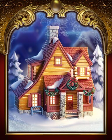 Tri-Peaks Solitaire HD Cabin Victorian Village Badge