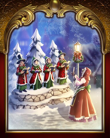 Tri-Peaks Solitaire HD Caroling Victorian Village Badge