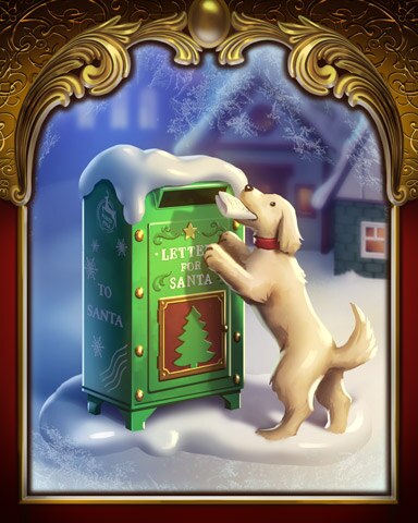 Jungle Gin HD Puppy's Postage Box Victorian Village Badge