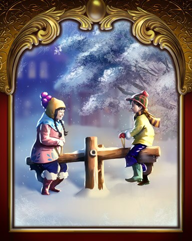 Mahjong Garden HD Seesaw Victorian Village Badge