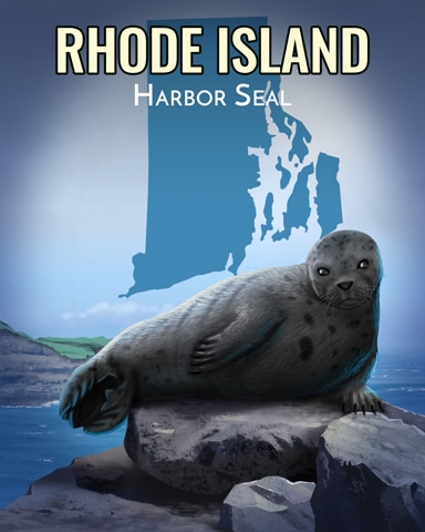 World Class Solitaire HD Harbor Seal Wild America Badge