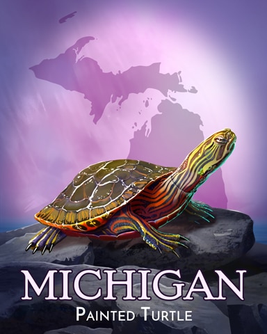 Jet Set Solitaire Painted Turtle Wild America Badge