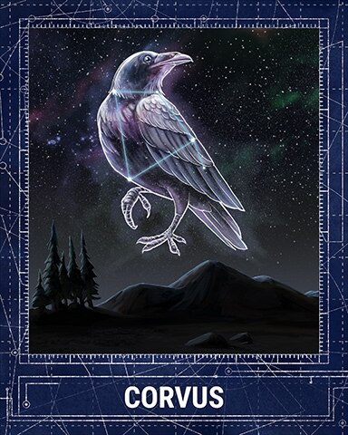 First Class Solitaire HD Corvus Constellations Badge