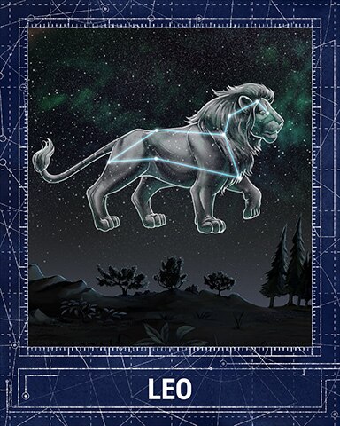 Jet Set Solitaire Leo Constellations Badge