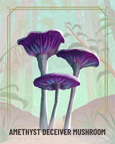 World Class Solitaire HD Amethyst Deceiver Fungi Badge