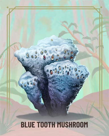 Snowbird Solitaire Blue Tooth Fungi Badge