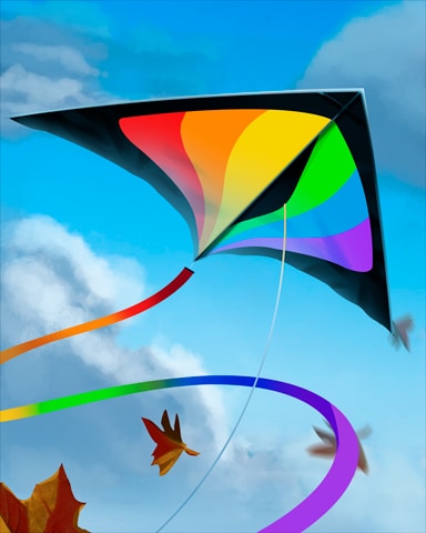 Word Whomp HD Multicolor Kites Badge