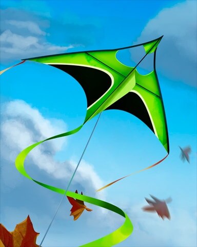 World Class Solitaire HD Stylized Bird Kites Badge