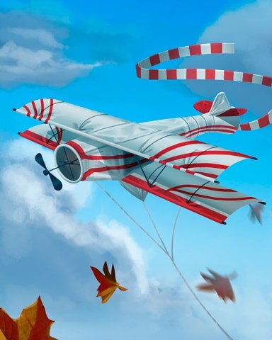 Mahjong Garden HD Airplane Kites Badge