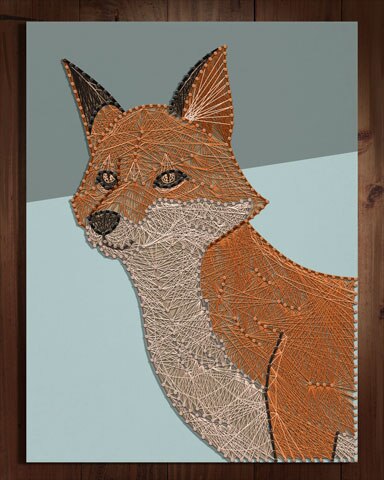 Jungle Gin HD Fox Nail and String Art Badge