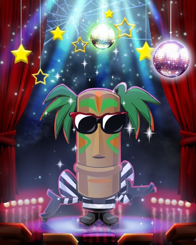 Jungle Gin HD Pop Star Tiki Costume Badge