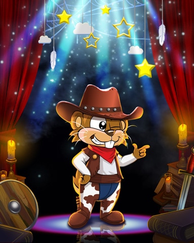 Cowboy Nestor Costume Badge - Word Whomp HD