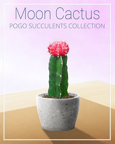 Moon Cactus Succulent Badge - Tri-Peaks Solitaire HD