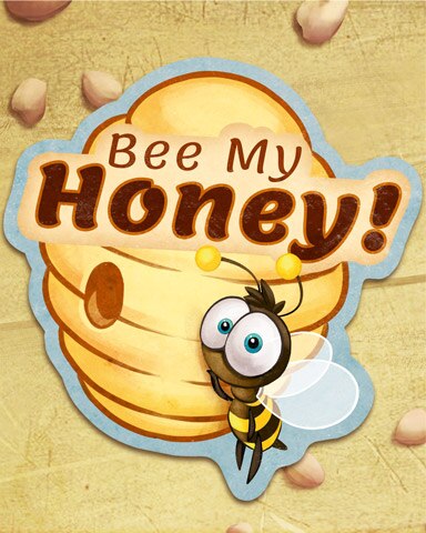 Word Whomp HD Bee My Honey Vintage Valentines Badge