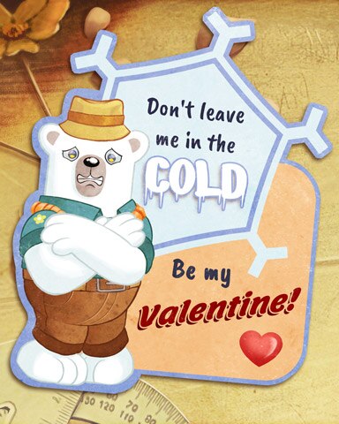 Word Whomp HD Bearnard Vintage Valentines Badge