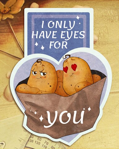 Tri-Peaks Solitaire HD Love at First Spud Vintage Valentines Badge