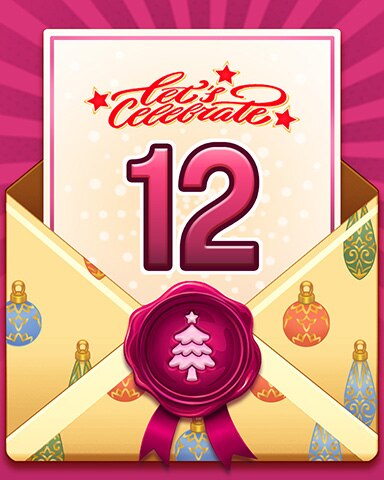 Sweet Tooth Town Happy Holidays 12 Badge