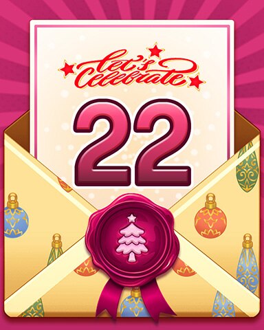 Pogo Slots Happy Holidays 22 Badge