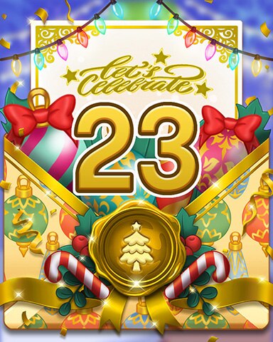 World Class Solitaire HD Happy Holidays 23 Badge