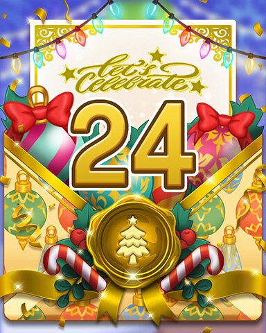 Merge Academy Happy Holidays 24 Badge