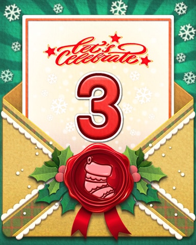 Joyful Holiday 3 Badge - First Class Solitaire HD