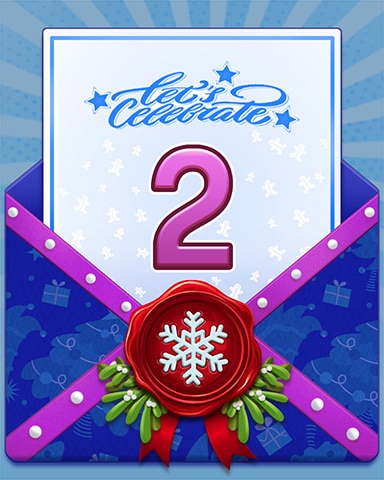 New Year Celebration 2 Badge - Tri-Peaks Solitaire HD