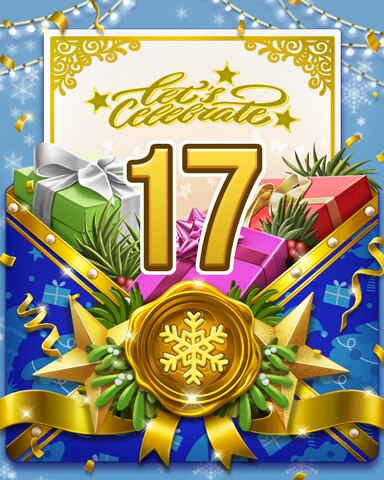 New Year Celebration 17 Badge - Aces Up! HD