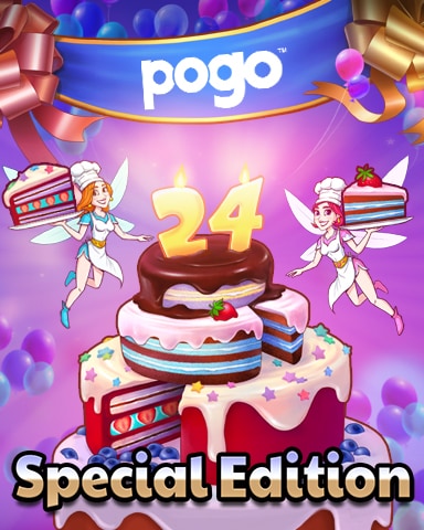 Pogo 24th Birthday Cake Reward Badge