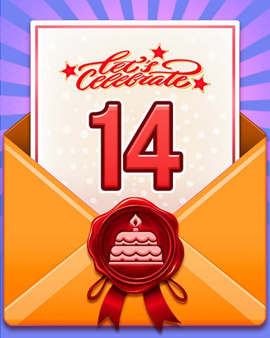 Pogo 24th Birthday Cake 14 Badge - Jewel Academy